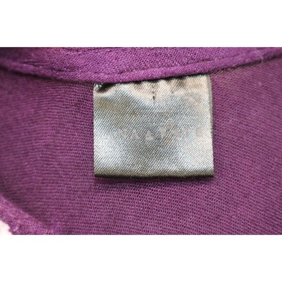 Ana & Kate Purple Embroidered Gauzy Dress/Cover-Up-Asymmetrical Hem-One Size - Picture 6 of 10